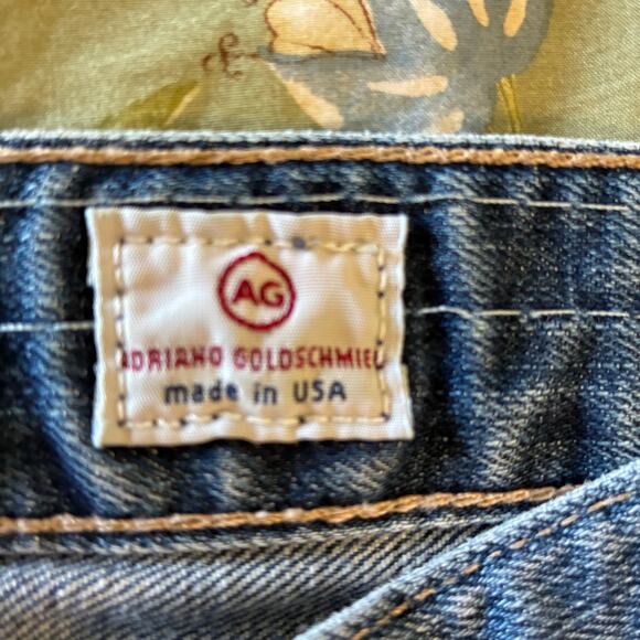 Adriano Goldschmied Jeans 24R blue destroyed made in USA TOMBOY relaxed straight - Picture 6 of 6